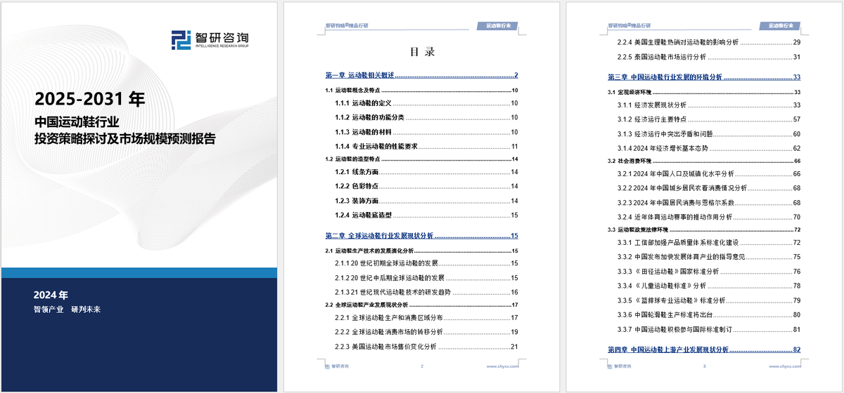 资前景研究报告（2025-2031年）千亿国际平台中国运动鞋行业发展现状及投(图5)